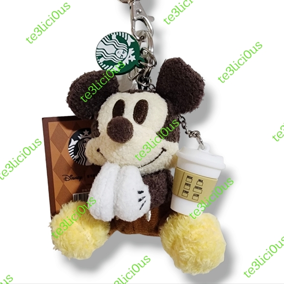 DISNEY x STARBUCKS KOREA AUTUMN JOYFUL MICKEY KEYCHAIN - Picture 3 of 8